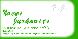 noemi jurkovits business card